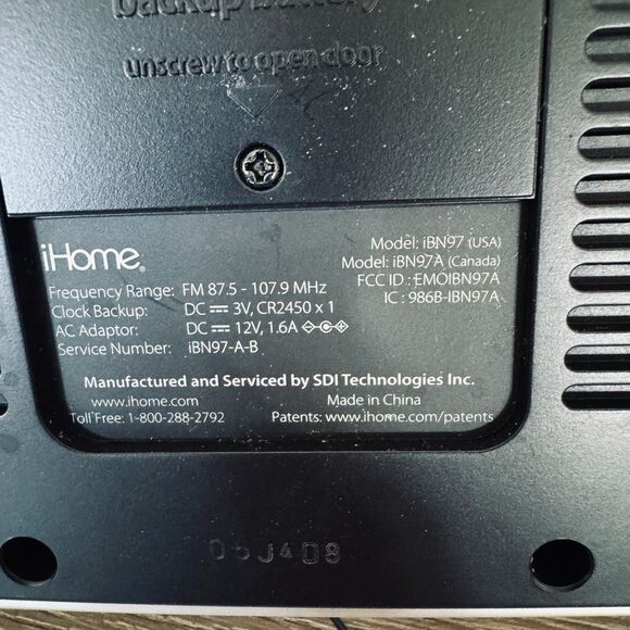 iHome Bluetooth Stereo FM Clock Radio - Picture 7 of 7